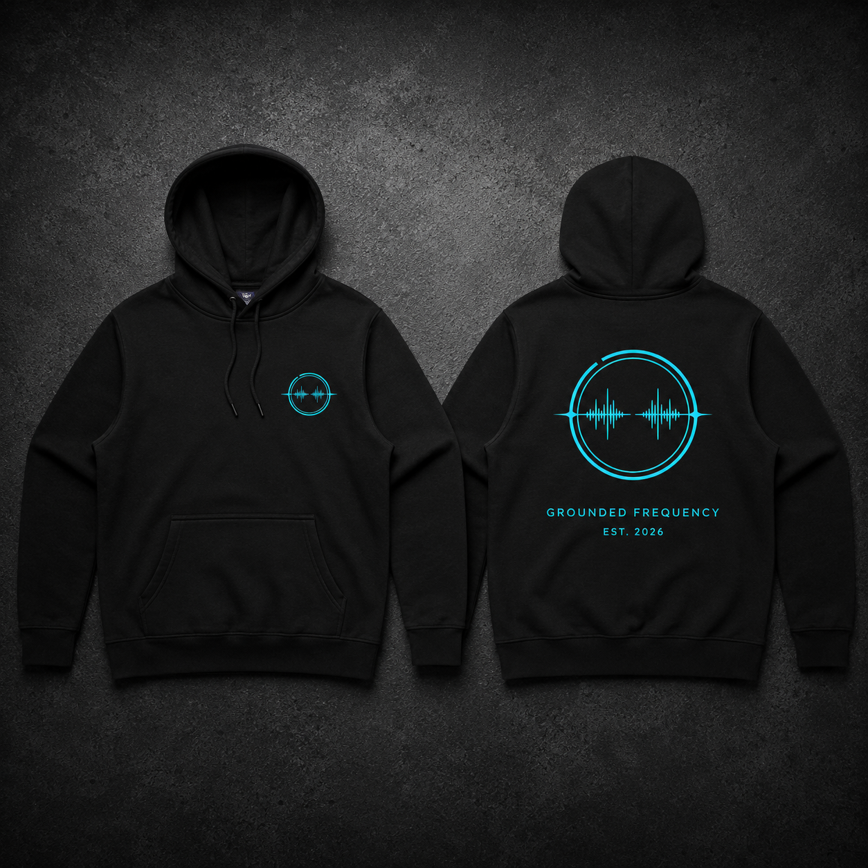 Grounded Frequency Signature Hoodie - Noir