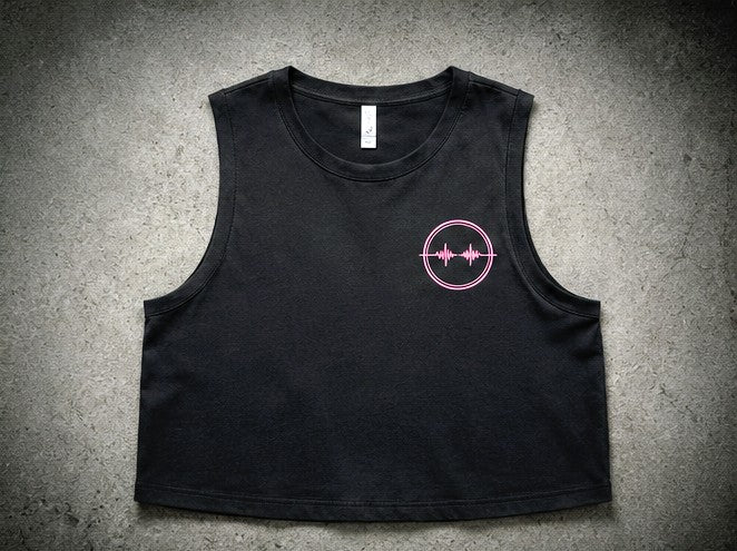 Grounded Frequency Signature Crop Tank