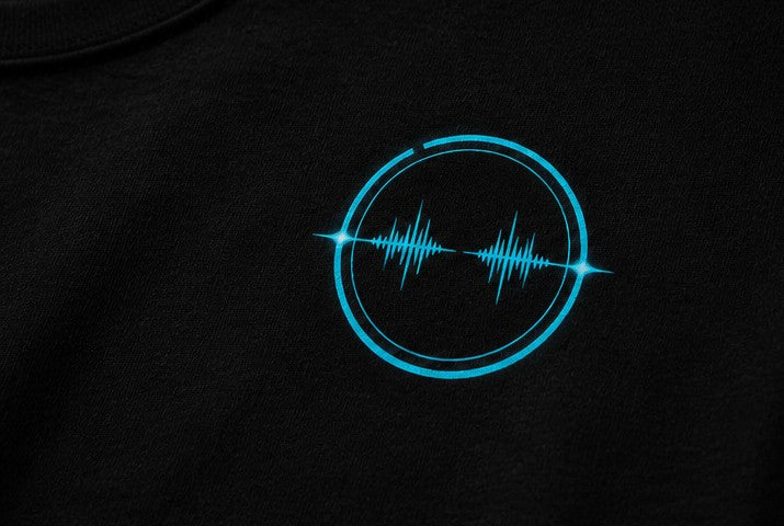Grounded Frequency Signature Oversized Tee - Noir