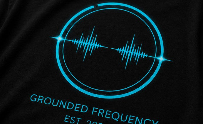 Grounded Frequency Signature Oversized Tee - Noir