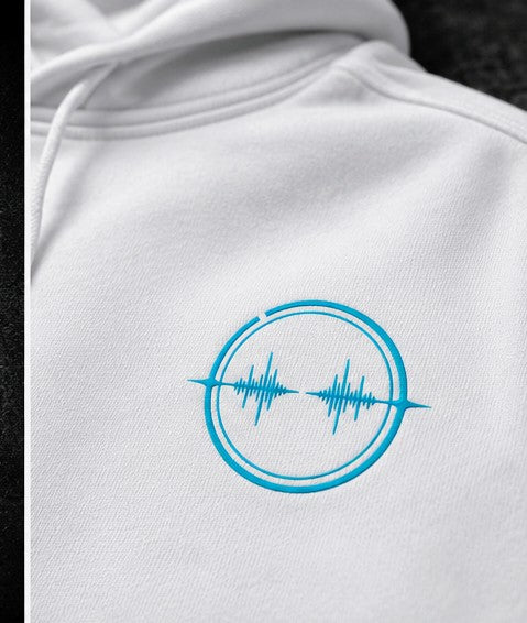 Grounded Frequency Signature Hoodie - Blanc