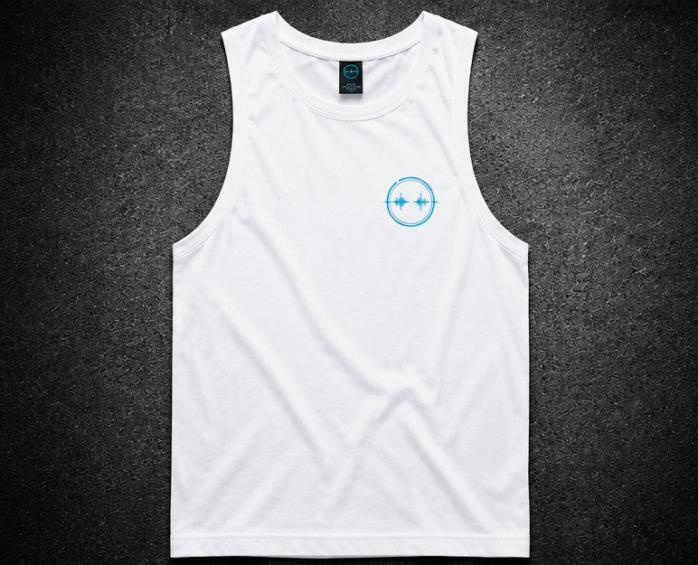 Grounded Frequency Signature Singlet - Blanc