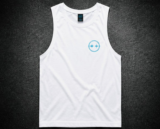Grounded Frequency Signature Singlet - Blanc