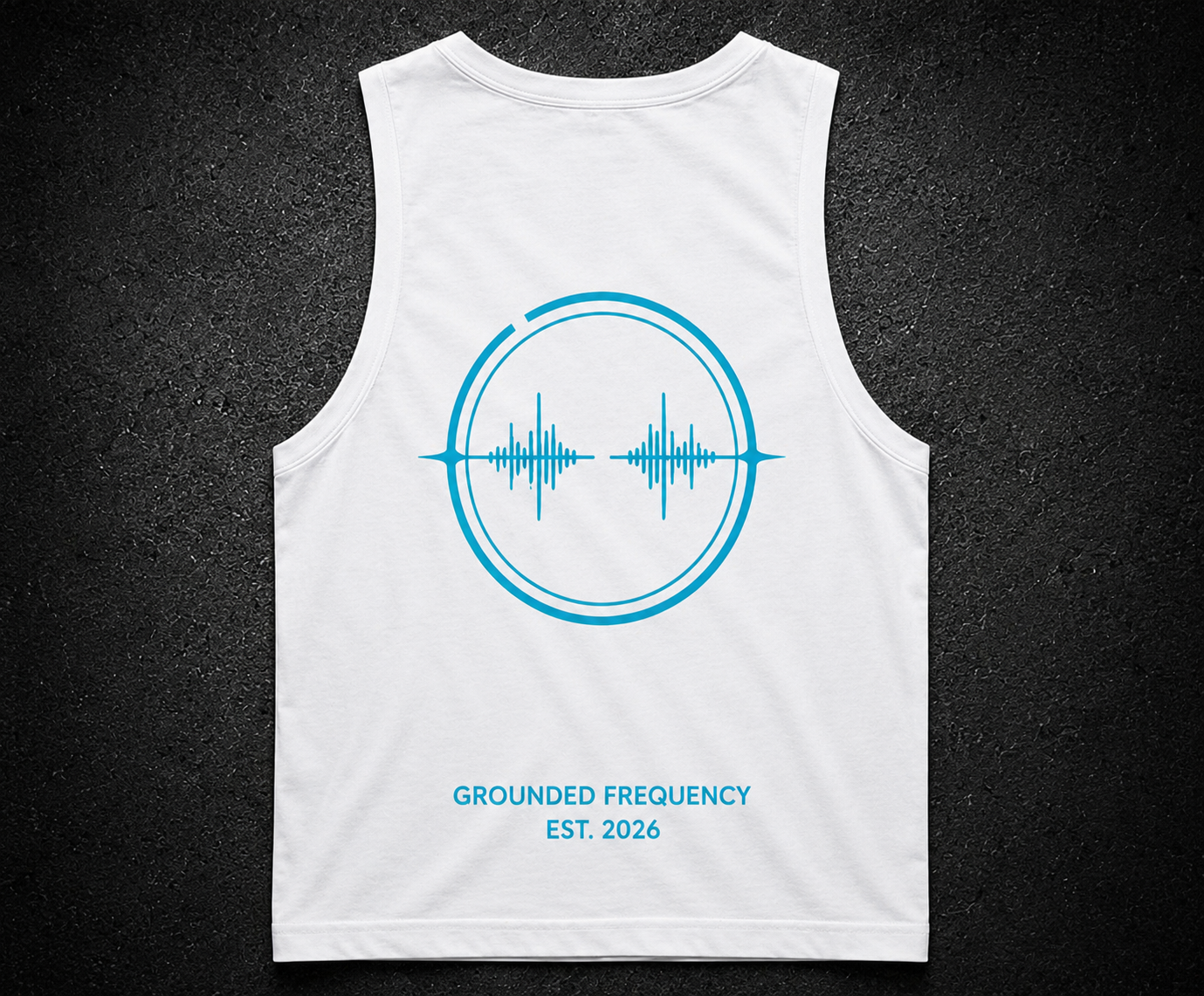 Grounded Frequency Signature Singlet - Blanc