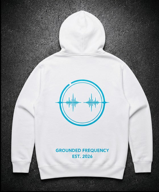 Grounded Frequency Signature Hoodie - Blanc